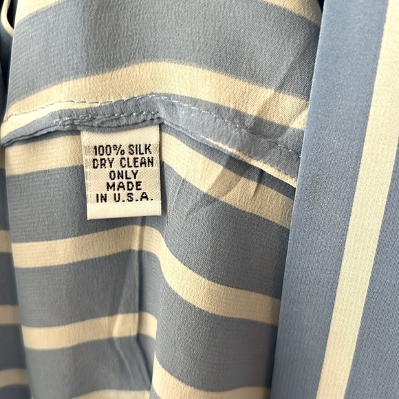 Hunter Dixon Anthropologie 100% Silk Sleeveless Mini Dress Bow Tie Size Medium - Picture 9 of 10